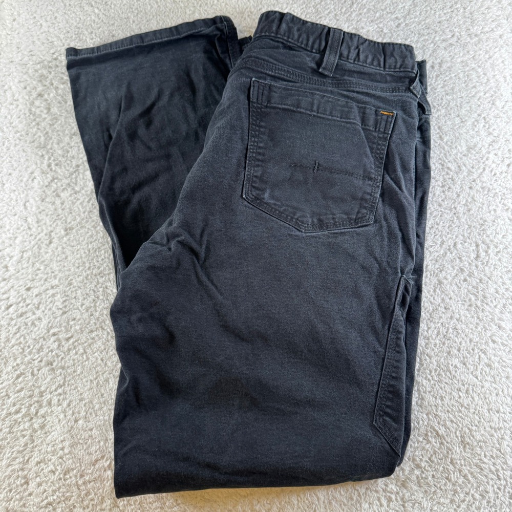 Ariat Rebar M4 Work Pants Mens 36x32 Black Excellent Relaxed Straight Canvas